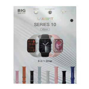 LAXASFIT Series 10 Smart Watch – 2.01" Infinite Display with 8-in-1 Strap Set