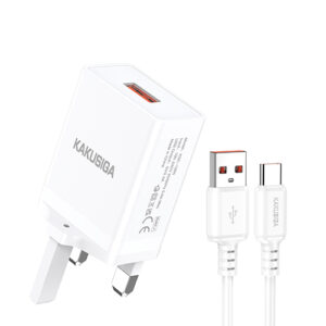 Single Port Fast Charger Set (Type-C Cable | 2.4A Output) Samsung & Huawei charger | charger with Cable