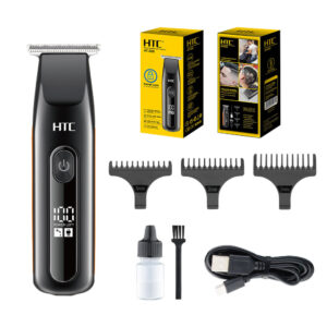 Rechargeable Hair Trimmer – T-Blade, LCD Display, USB Type-C, 5W Powerful Motor, 90-min Use