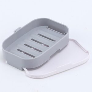 Soap Dish Home Soap Box – Premium Wall-Mounted Single Layer Soap Holder with Drainage & Waterproof Design, Removable Tray for Easy Cleaning