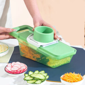 Multi-Purpose Vegetable Cutter | Slicer & Shredder | Adjustable Blades | Kitchen Food Chopper