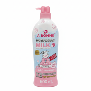 A BONNE' Hokkaido Milk Whitening Lotion (500ml) - X3 Whitening & UV Protection