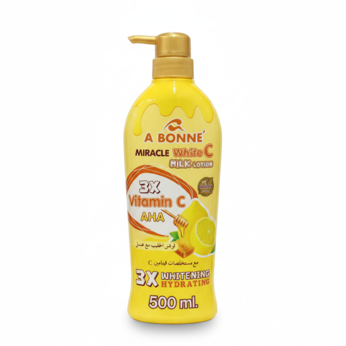 A BONNE’ Miracle White C Milk Lotion (3x Vitamin C & AHA) – 500ml A BONNE’ Miracle White C Milk Lotion (3x Vitamin C & AHA) – 500ml