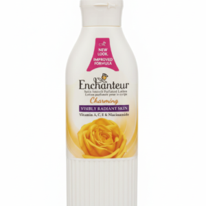 Premium Enchanteur Charming Satin Smooth Perfumed Body Lotion – Visibly Radiant Skin – Vitamin A, C, E & Niacinamide