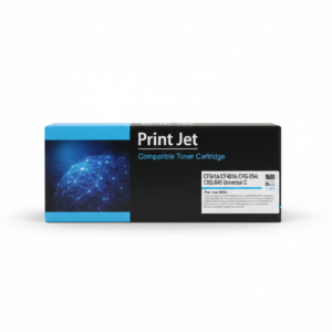 Print Jet CF541A / CF401A / CRG-054 / CRG-045 Cyan Compatible Toner Cartridge – 1600 Pages