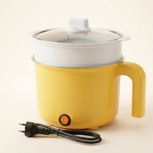 Cook Duck 18cm Multifunctional Electric Mini Cooker - Portable Electric Boiler & Steamer