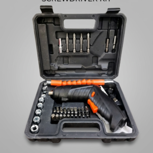 47-Piece Professional Cordless Power Screwdriver Set –  Rechargeable Electric Drill Kit with Flexible Extension Shaft and Carrying Case