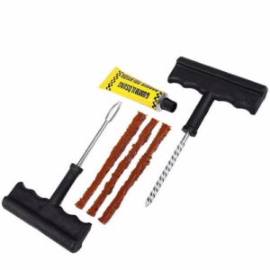 Heavy Duty Tubeless Tire Puncture Repair Kit – Professional Emergency Plug Set for Cars & Motorcycles